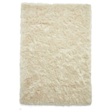 Polar Plush Super Soft Faux Feel Textured Fine Yarn Acrylic Hand-Tufted Long Pile Plain Shaggy Beige Rug