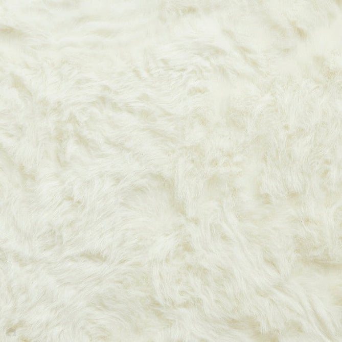 Polar Plush Super Soft Faux Feel Textured Fine Yarn Acrylic Hand-Tufted Long Pile Plain Shaggy Ivory Rug-Think Rugs-Rug Love - The Most Loved Rug Store