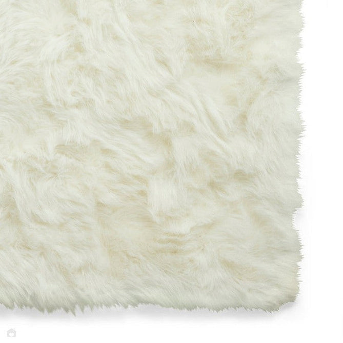 Polar Plush Super Soft Faux Feel Textured Fine Yarn Acrylic Hand-Tufted Long Pile Plain Shaggy Ivory Rug-Think Rugs-Rug Love - The Most Loved Rug Store