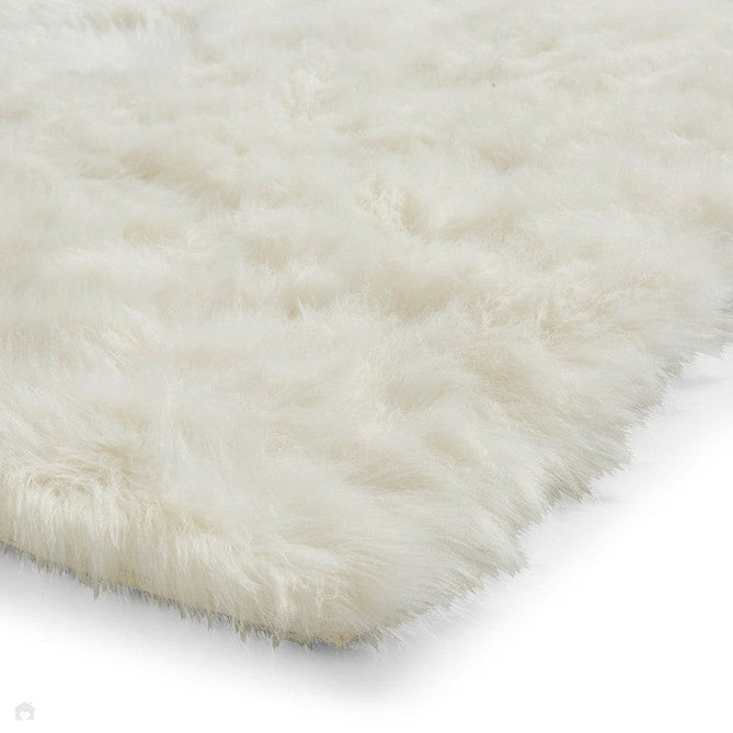 Polar Plush Super Soft Faux Feel Textured Fine Yarn Acrylic Hand-Tufted Long Pile Plain Shaggy Ivory Rug-Think Rugs-Rug Love - The Most Loved Rug Store