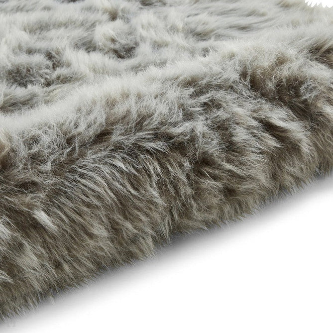 Polar Plush Super Soft Faux Feel Textured Fine Yarn Acrylic Hand-Tufted Long Pile Plain Shaggy Light Grey Rug-Think Rugs-Rug Love - The Most Loved Rug Store