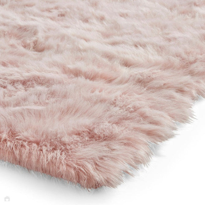 Polar Plush Super Soft Faux Feel Textured Fine Yarn Acrylic Hand-Tufted Long Pile Plain Shaggy Rose Rug-Think Rugs-Rug Love - The Most Loved Rug Store