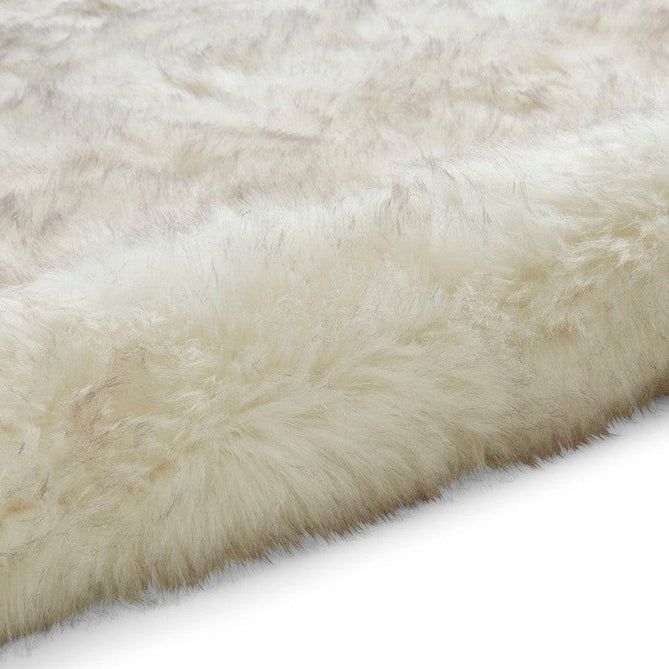 Polar Plush Super Soft Faux Feel Textured Fine Yarn Acrylic Hand-Tufted Long Pile Plain Shaggy White/Grey Rug-Think Rugs-Rug Love - The Most Loved Rug Store