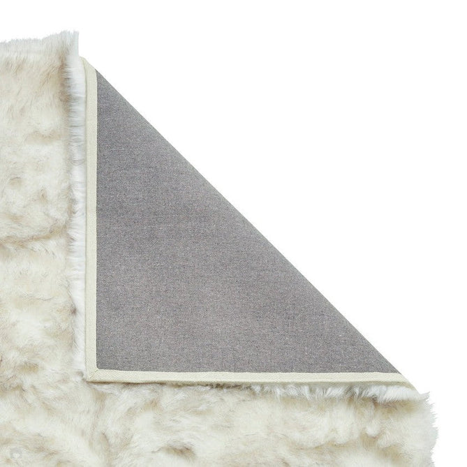 Polar Plush Super Soft Faux Feel Textured Fine Yarn Acrylic Hand-Tufted Long Pile Plain Shaggy White/Grey Rug-Think Rugs-Rug Love - The Most Loved Rug Store