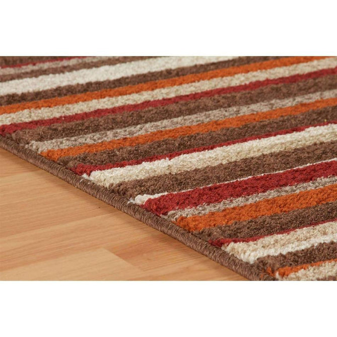 Portland 2525 N Modern Geometric Carved Durable Short Pile Terracotta Orange/Beige/Brown/Red/Grey/Cream Rug-Oriental Weavers-Rug Love - The Most Loved Rug Store