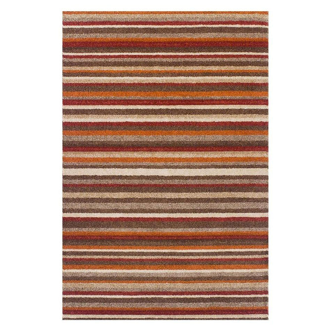 Portland 2525 N Modern Geometric Carved Durable Short Pile Terracotta Orange/Beige/Brown/Red/Grey/Cream Rug-Oriental Weavers-Rug Love - The Most Loved Rug Store