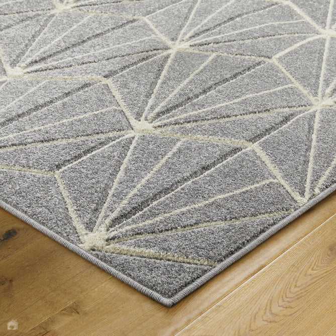 Portland 750 N Modern Geometric Carved Durable Short Pile Grey/Cream Rug-Oriental Weavers-Rug Love - The Most Loved Rug Store