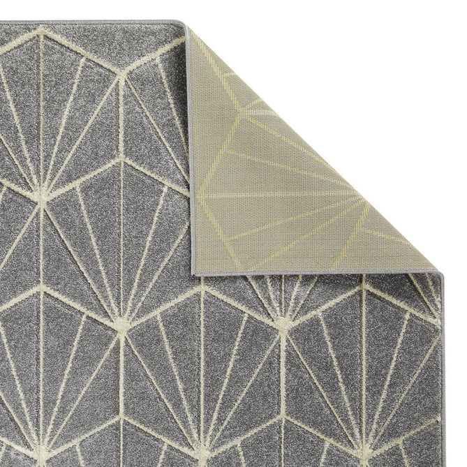 Portland 750 N Modern Geometric Carved Durable Short Pile Grey/Cream Rug-Oriental Weavers-Rug Love - The Most Loved Rug Store