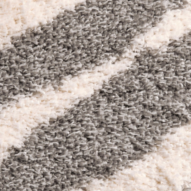 Portofino M289 Modern Zebra Print Soft Plush Shaggy Ivory/Grey Rug-Think Rugs-Rug Love - The Most Loved Rug Store