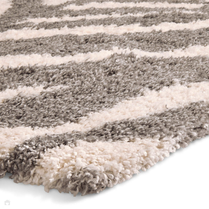 Portofino M289 Modern Zebra Print Soft Plush Shaggy Ivory/Grey Rug-Think Rugs-Rug Love - The Most Loved Rug Store