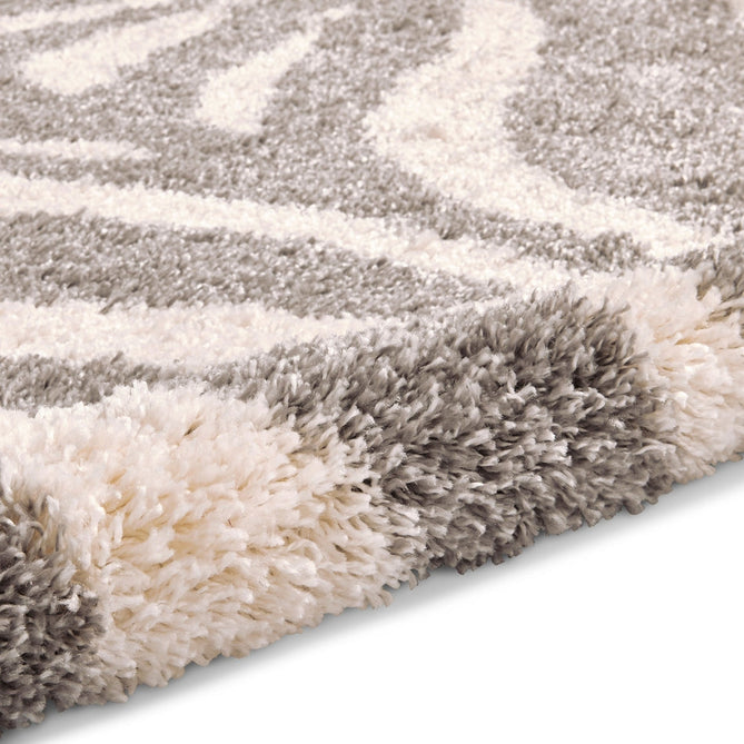 Portofino M289 Modern Zebra Print Soft Plush Shaggy Ivory/Grey Rug-Think Rugs-Rug Love - The Most Loved Rug Store