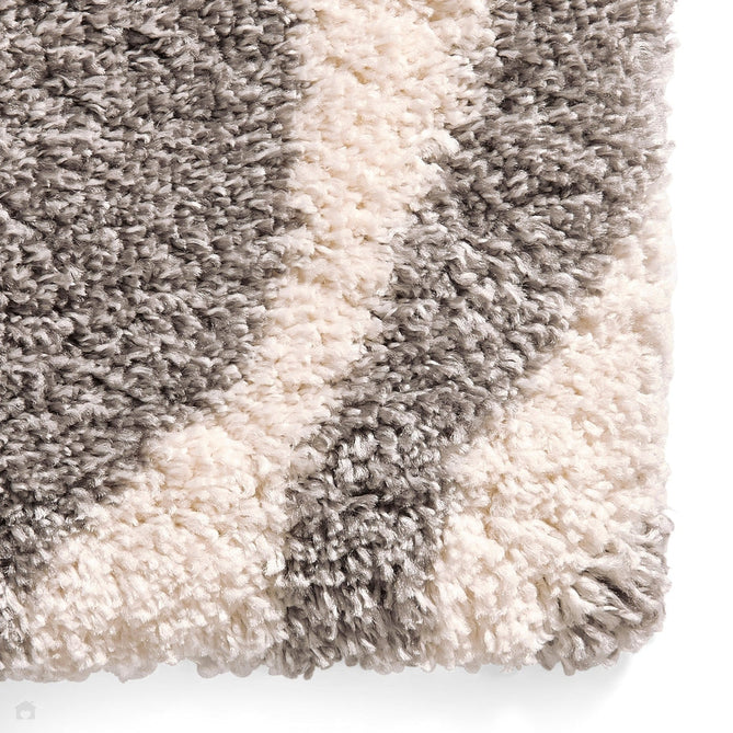 Portofino M289 Modern Zebra Print Soft Plush Shaggy Ivory/Grey Rug-Think Rugs-Rug Love - The Most Loved Rug Store