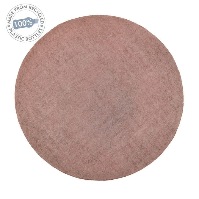 Reef Modern Plain Dye Soft Eco-Friendly Recycled Easy Care Durable Blush Round Rug-Origins-Rug Love - The Most Loved Rug Store