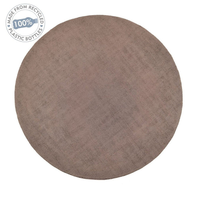 Reef Modern Plain Dye Soft Eco-Friendly Recycled Easy Care Durable Mink Round Rug-Origins-Rug Love - The Most Loved Rug Store