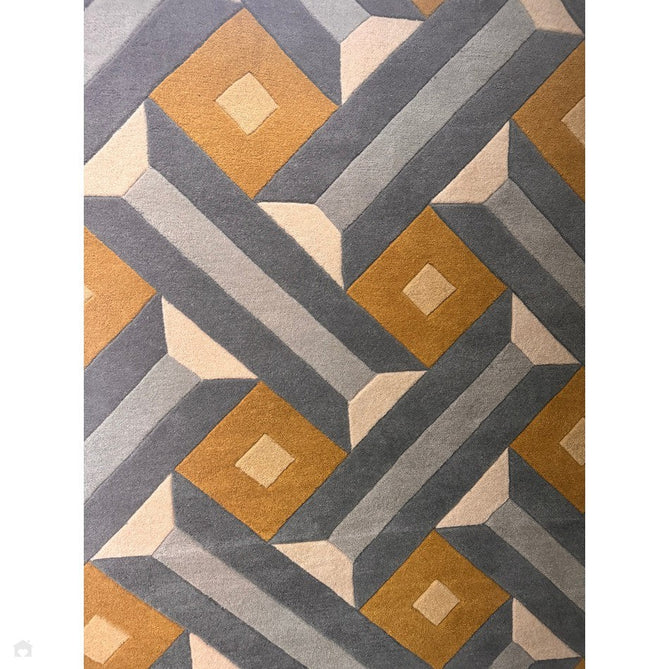 Reef RF01 Motif Modern Geometric Hand-Woven Wool Ochre/Grey/Cream/Multicolour Rug-Asiatic Carpets-Rug Love - The Most Loved Rug Store