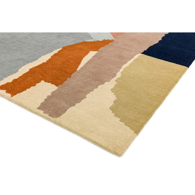 Reef RF14 Abstract Modern Collage Hand-Woven Wool Beige/Grey/Taupe/Muted Multicolour Rug-Asiatic Carpets-Rug Love - The Most Loved Rug Store