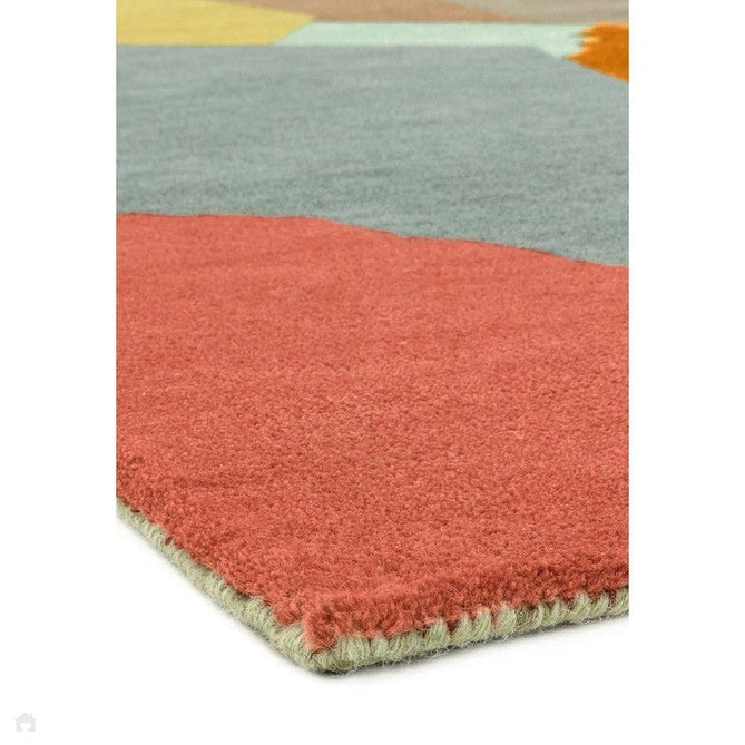 Reef RF14 Abstract Modern Collage Hand-Woven Wool Beige/Grey/Taupe/Muted Multicolour Rug-Asiatic Carpets-Rug Love - The Most Loved Rug Store