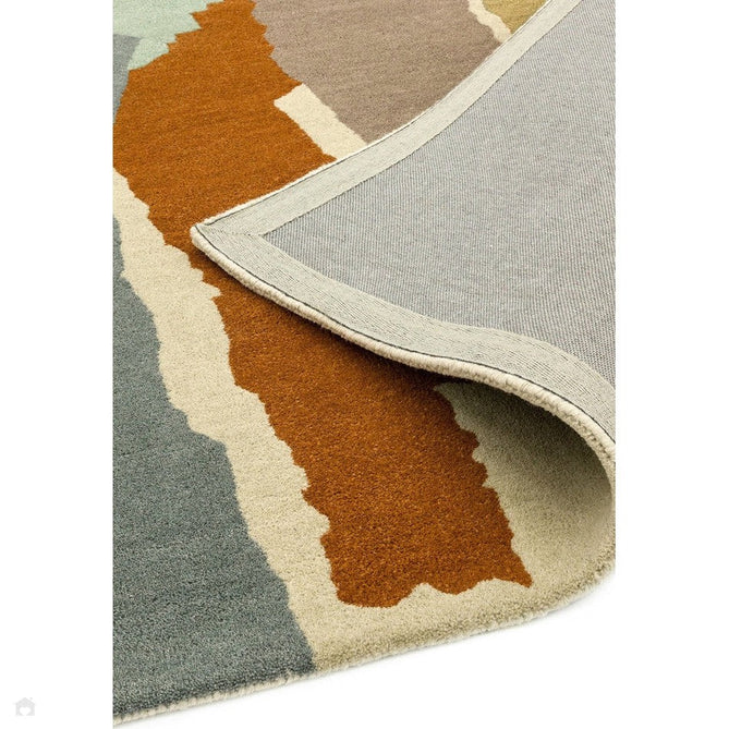 Reef RF14 Abstract Modern Collage Hand-Woven Wool Beige/Grey/Taupe/Muted Multicolour Rug-Asiatic Carpets-Rug Love - The Most Loved Rug Store