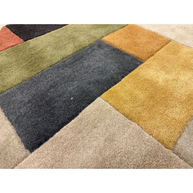 Reef RF15 Modern Geometric Hand-Woven Wool Beige/Muted Multicolour Rug-Asiatic Carpets-Rug Love - The Most Loved Rug Store