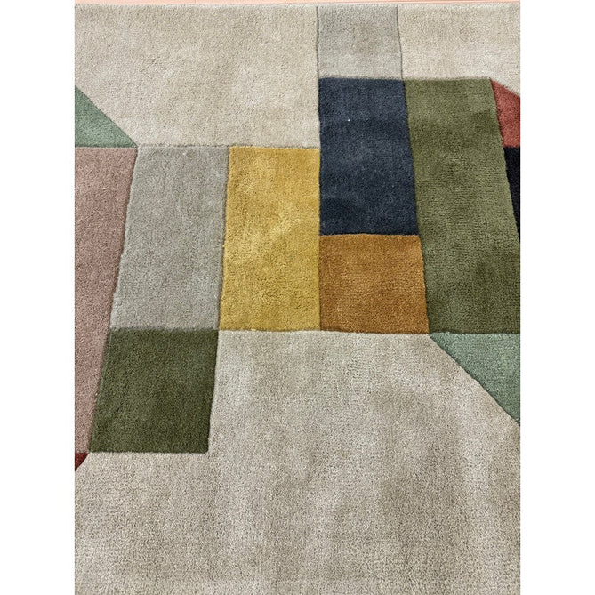 Reef RF15 Modern Geometric Hand-Woven Wool Beige/Muted Multicolour Rug-Asiatic Carpets-Rug Love - The Most Loved Rug Store