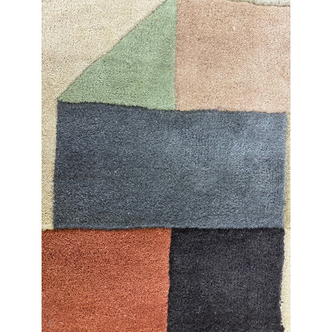 Reef RF15 Modern Geometric Hand-Woven Wool Beige/Muted Multicolour Rug-Asiatic Carpets-Rug Love - The Most Loved Rug Store