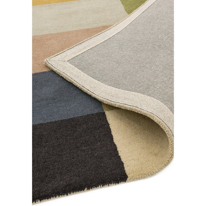 Reef RF15 Modern Geometric Hand-Woven Wool Beige/Muted Multicolour Rug-Asiatic Carpets-Rug Love - The Most Loved Rug Store