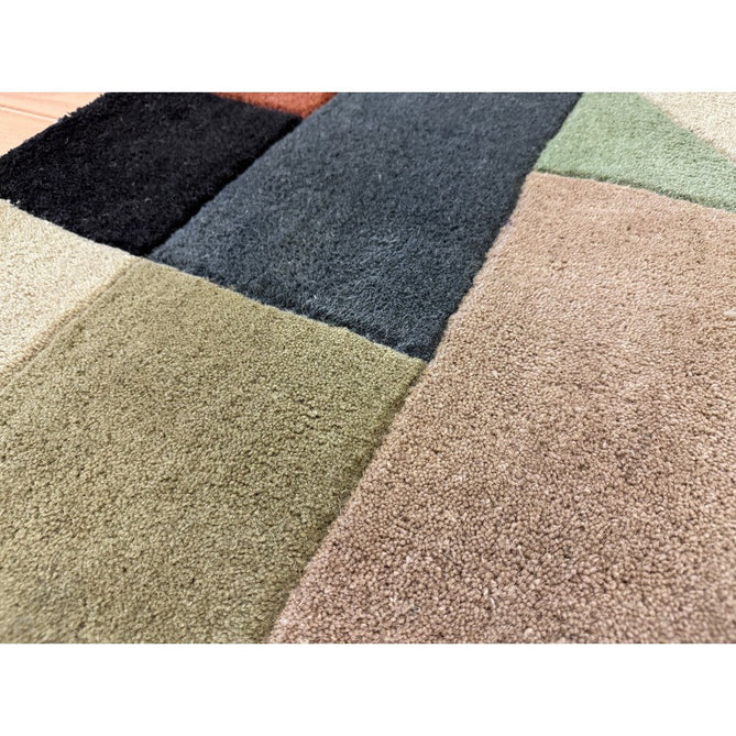 Reef RF15 Modern Geometric Hand-Woven Wool Beige/Muted Multicolour Rug-Asiatic Carpets-Rug Love - The Most Loved Rug Store