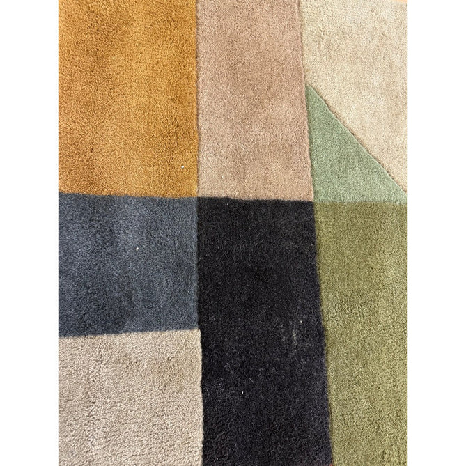 Reef RF15 Modern Geometric Hand-Woven Wool Beige/Muted Multicolour Rug-Asiatic Carpets-Rug Love - The Most Loved Rug Store