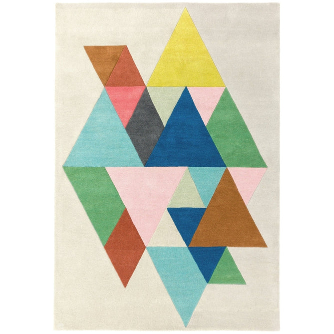 Reef RF18 Triangle Modern Geometric Hand-Woven Multicolour Rug-Asiatic Carpets-Rug Love - The Most Loved Rug Store