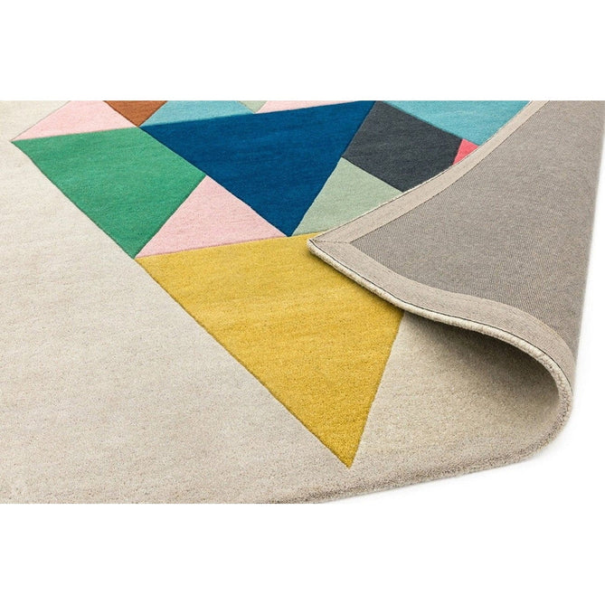 Reef RF18 Triangle Modern Geometric Hand-Woven Multicolour Rug-Asiatic Carpets-Rug Love - The Most Loved Rug Store