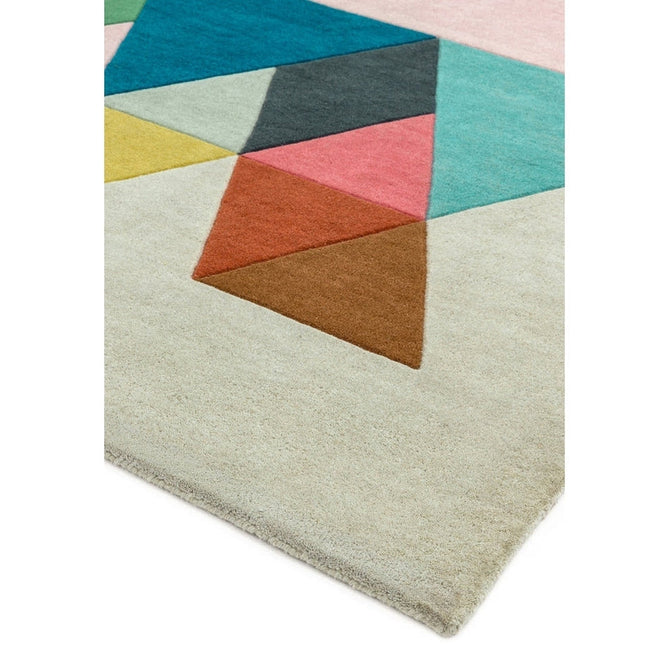 Reef RF18 Triangle Modern Geometric Hand-Woven Multicolour Rug-Asiatic Carpets-Rug Love - The Most Loved Rug Store