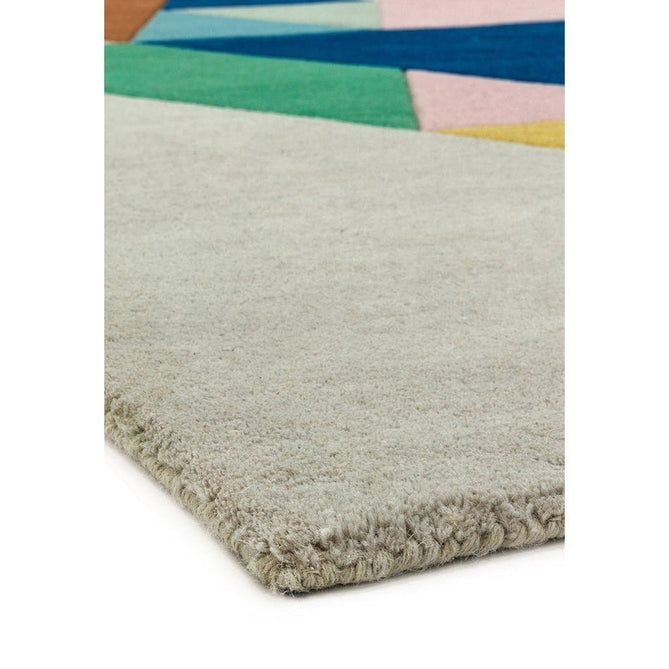 Reef RF18 Triangle Modern Geometric Hand-Woven Multicolour Rug-Asiatic Carpets-Rug Love - The Most Loved Rug Store