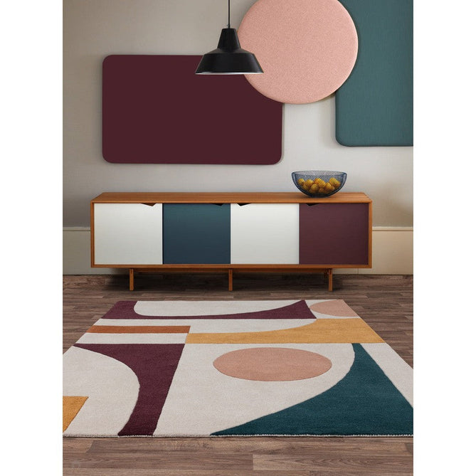 Reef RF23 Connect Modern Geometric Hand-Woven Wool Multicolour Rug-Asiatic Carpets-Rug Love - The Most Loved Rug Store