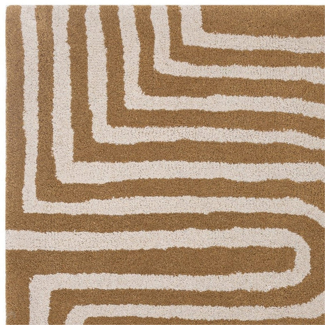 Reef RF28 Curve Modern Geometric Hand-Woven Wool Ochre/Multi Rug-Asiatic Carpets-Rug Love - The Most Loved Rug Store