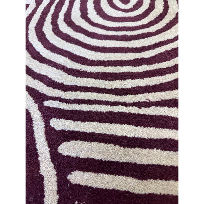 Reef RF29 Curve Modern Geometric Hand-Woven Wool Plum/Multi Rug-Asiatic Carpets-Rug Love - The Most Loved Rug Store