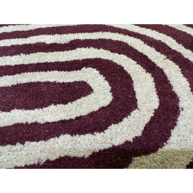 Reef RF29 Curve Modern Geometric Hand-Woven Wool Plum/Multi Rug-Asiatic Carpets-Rug Love - The Most Loved Rug Store