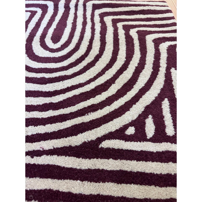 Reef RF29 Curve Modern Geometric Hand-Woven Wool Plum/Multi Rug-Asiatic Carpets-Rug Love - The Most Loved Rug Store