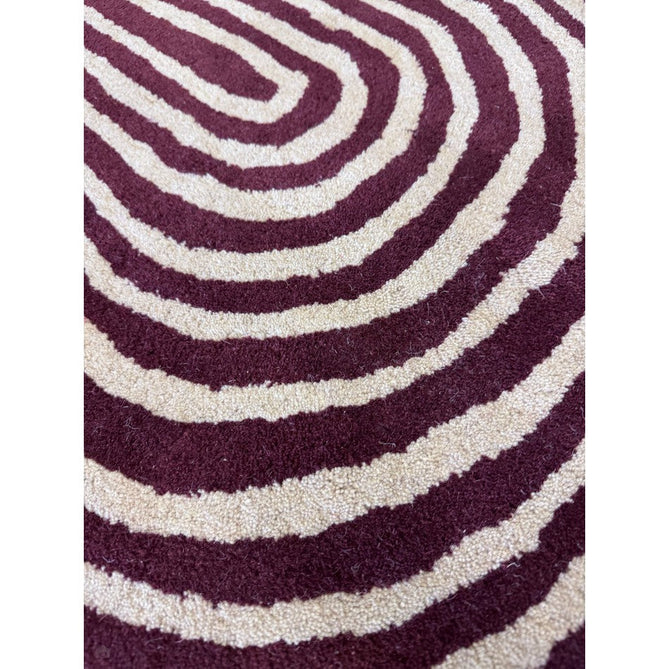 Reef RF29 Curve Modern Geometric Hand-Woven Wool Plum/Multi Rug-Asiatic Carpets-Rug Love - The Most Loved Rug Store