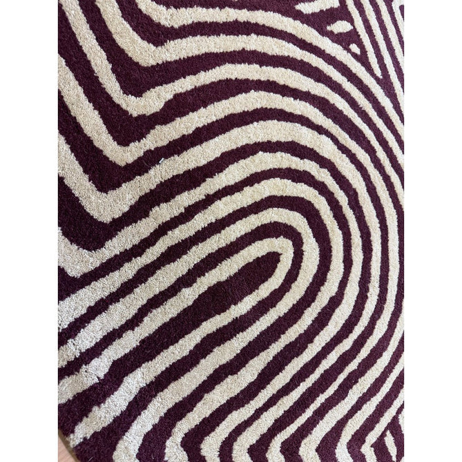 Reef RF29 Curve Modern Geometric Hand-Woven Wool Plum/Multi Rug-Asiatic Carpets-Rug Love - The Most Loved Rug Store