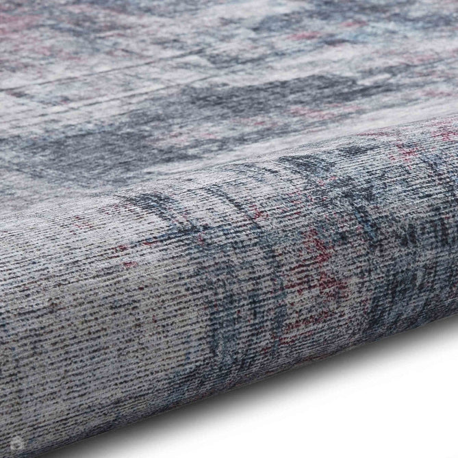 Rio G4719 Modern Abstract Distressed Printed Polyester Flatweave Pink/Blue Rug-Think Rugs-Rug Love - The Most Loved Rug Store