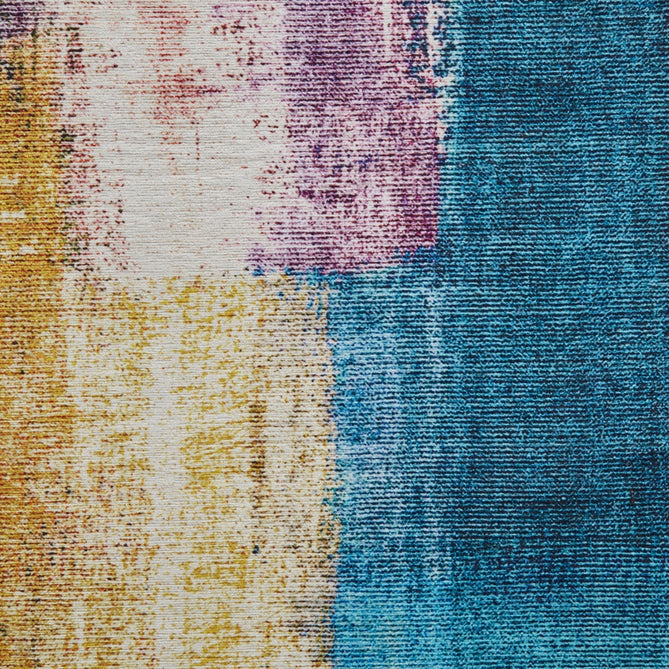 Rio G4721 Modern Abstract Distressed Printed Polyester Flatweave Multicolour Rug-Think Rugs-Rug Love - The Most Loved Rug Store