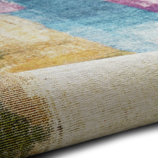 Rio G4721 Modern Abstract Distressed Printed Polyester Flatweave Multicolour Rug-Think Rugs-Rug Love - The Most Loved Rug Store