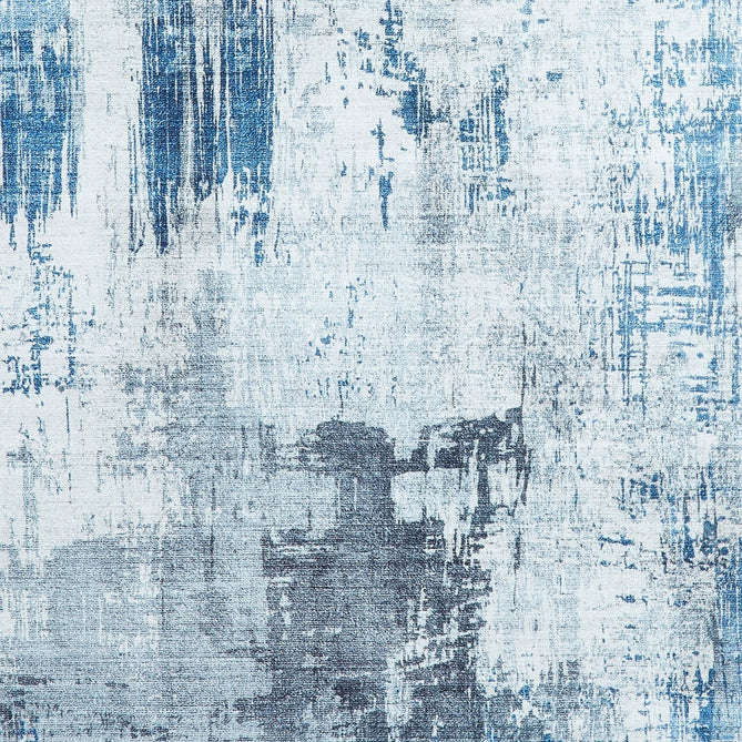 Rio G5536 Modern Abstract Distressed Printed Polyester Flatweave Grey/Blue Rug-Think Rugs-Rug Love - The Most Loved Rug Store