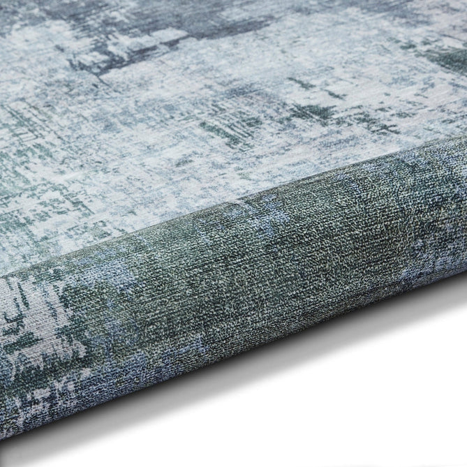 Rio G5536 Modern Abstract Distressed Printed Polyester Flatweave Grey/Green Rug-Think Rugs-Rug Love - The Most Loved Rug Store