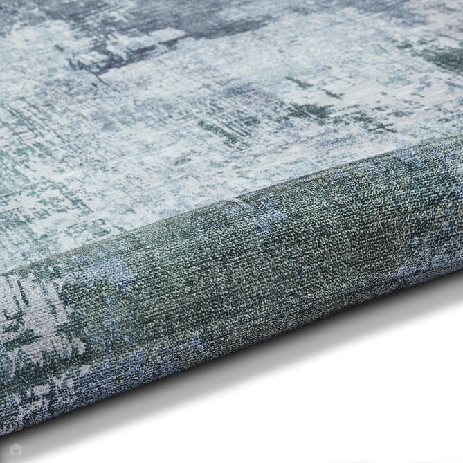 Rio G5536 Modern Abstract Distressed Printed Polyester Flatweave Grey/Green Rug-Think Rugs-Rug Love - The Most Loved Rug Store