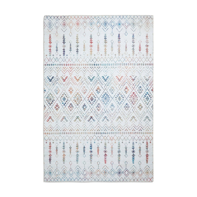 Rio K5308 Modern Abstract Distressed Printed Polyester Flatweave Multicolour Rug-Think Rugs-Rug Love - The Most Loved Rug Store