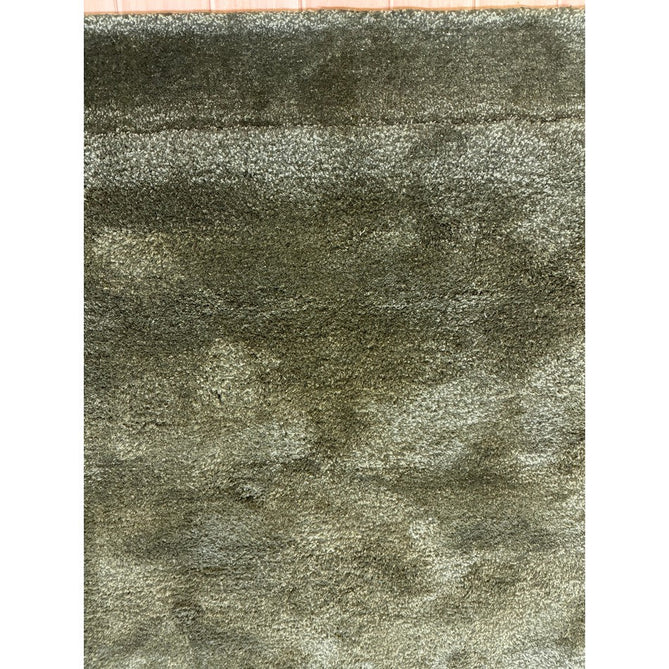 Rise Modern Plain Shimmer Hand-Carved High-Density Heavyweight Hi-Low Border Wool&Viscose Olive Rug-Asiatic Carpets-Rug Love - The Most Loved Rug Store