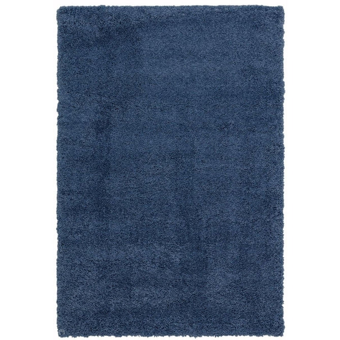 Ritchie Plush Soft Chunky Yarn Plain Polypropylene Shaggy Blue Rug-Asiatic Carpets-Rug Love - The Most Loved Rug Store