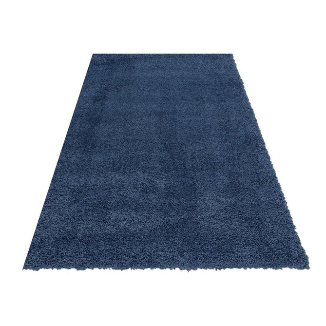 Ritchie Plush Soft Chunky Yarn Plain Polypropylene Shaggy Blue Rug-Asiatic Carpets-Rug Love - The Most Loved Rug Store