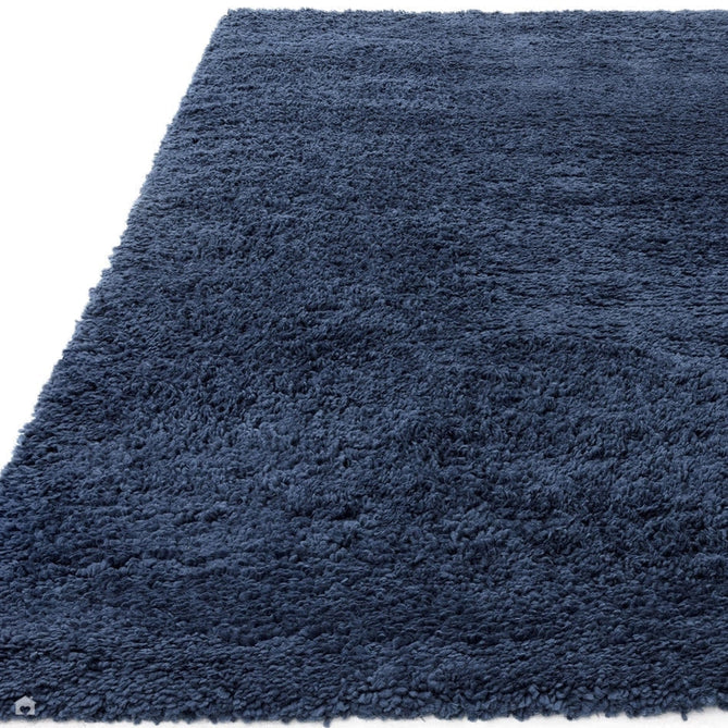 Ritchie Plush Soft Chunky Yarn Plain Polypropylene Shaggy Blue Rug-Asiatic Carpets-Rug Love - The Most Loved Rug Store